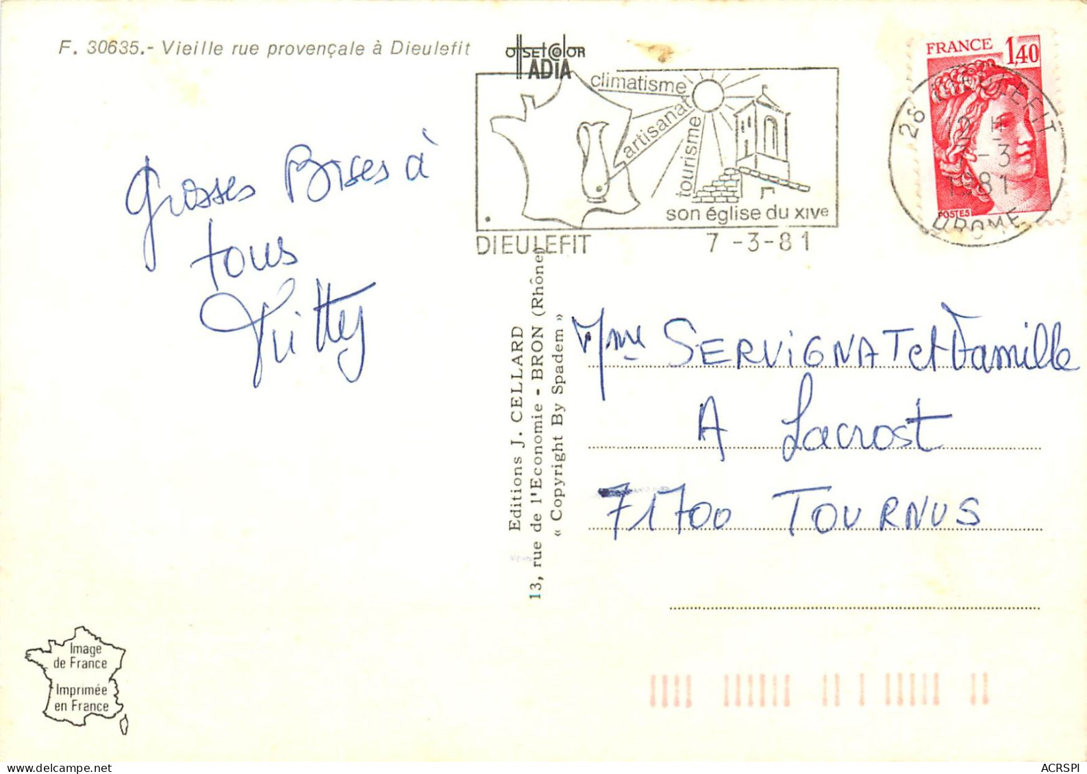 26 Drome   DIEULEFIT   Une Vieille Rue 13  (scan Recto-verso) KEVREN0624 - Dieulefit