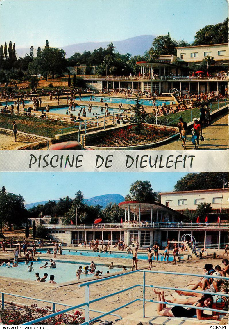 26 Drome   DIEULEFIT  La Piscine   3  (scan Recto-verso) KEVREN0624 - Dieulefit