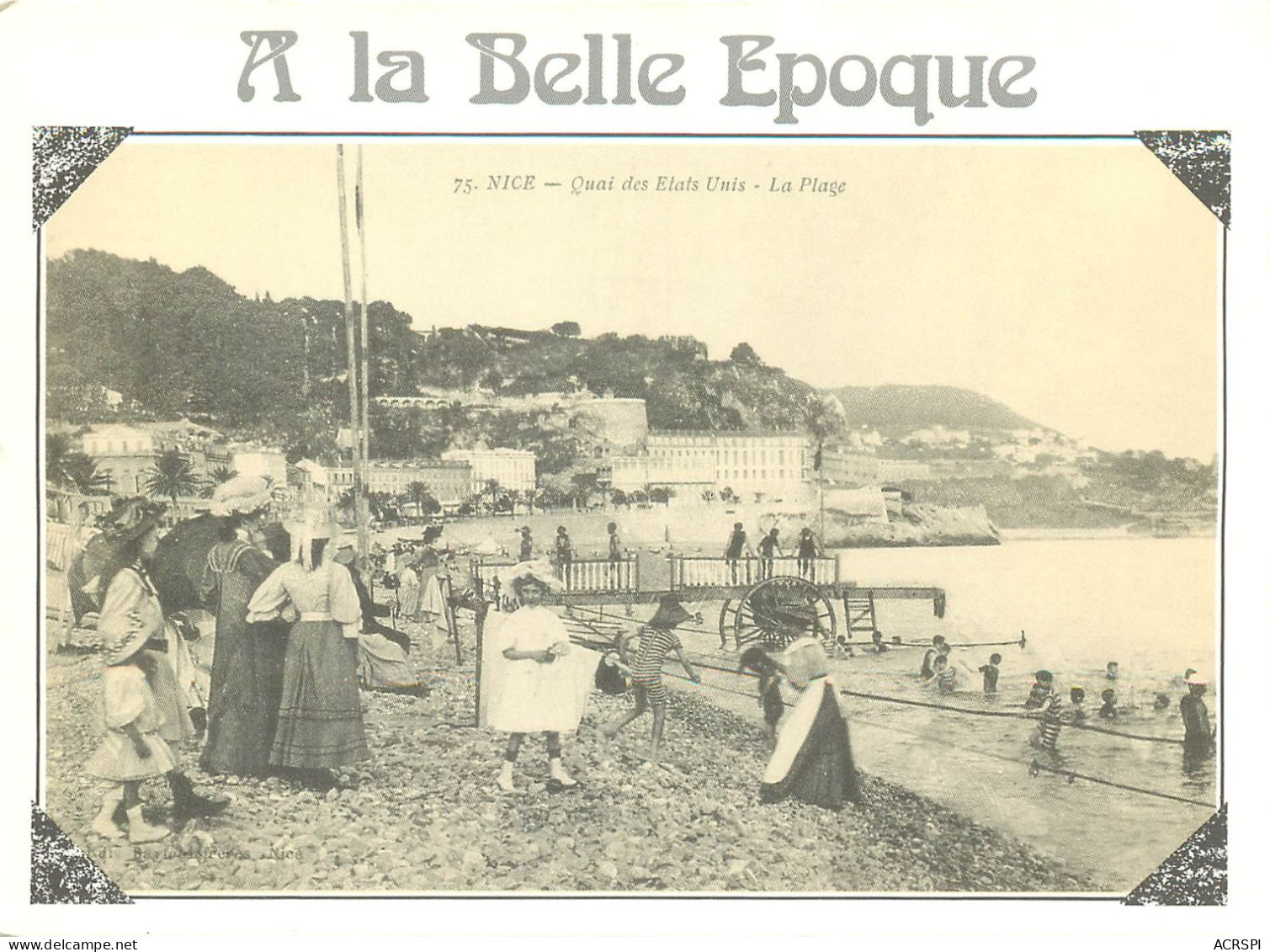 NICE La Belle  époque Les   Quai Des Etats Unis  20  (scan Recto-verso) KEVREN0654 - Scènes Du Vieux-Nice