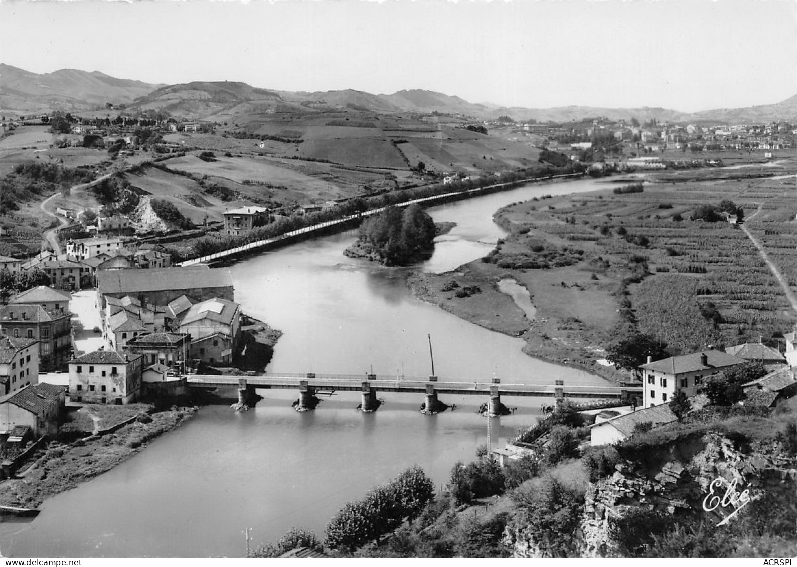 BEHOBIE  La Frontiere La Bidasoa Et Le Pont International Ile Des Faisans  34 (scan Recto Verso)KEVREN0678 - Béhobie