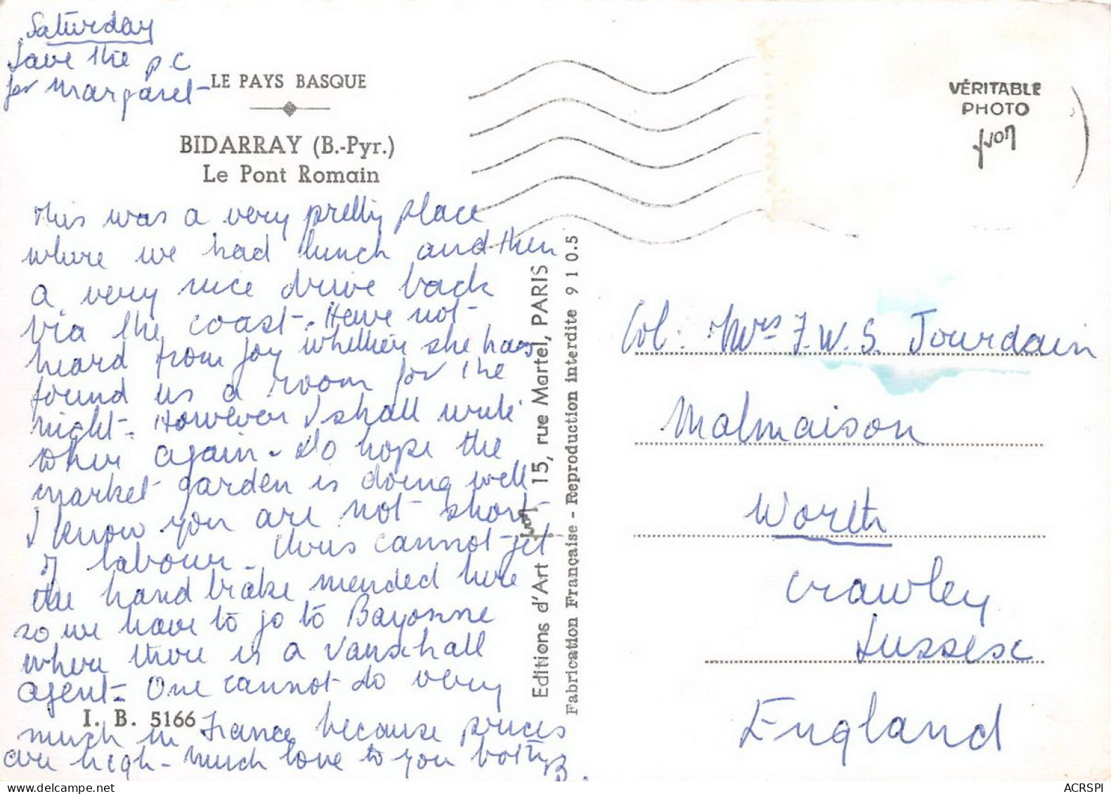 BIDARRAY Le Pont Romain  6 (scan Recto Verso)KEVREN0678 - Bidarray