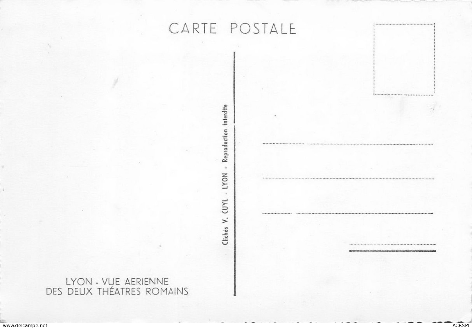 LYON   Le Petit Et Le Grand Théatre Romain De FOURVIERE Les Gradins  6 (scan Recto Verso)KEVREN0686 - Lyon 5