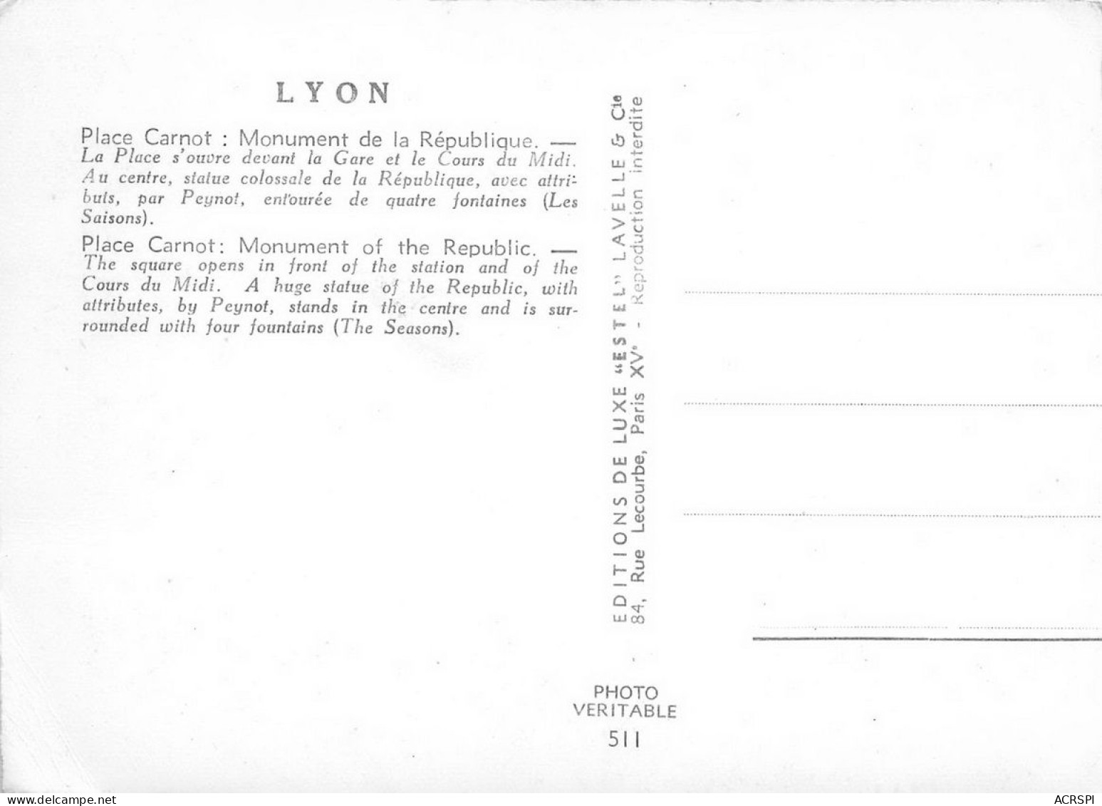 LYON  La Place Carnot  36 (scan Recto Verso)KEVREN0686 - Lyon 2