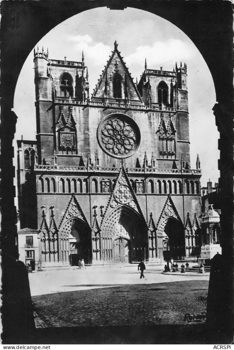 LYON Cathedrale St Jean La Facade Principale  27 (scan Recto Verso)KEVREN0685 - Lyon 5