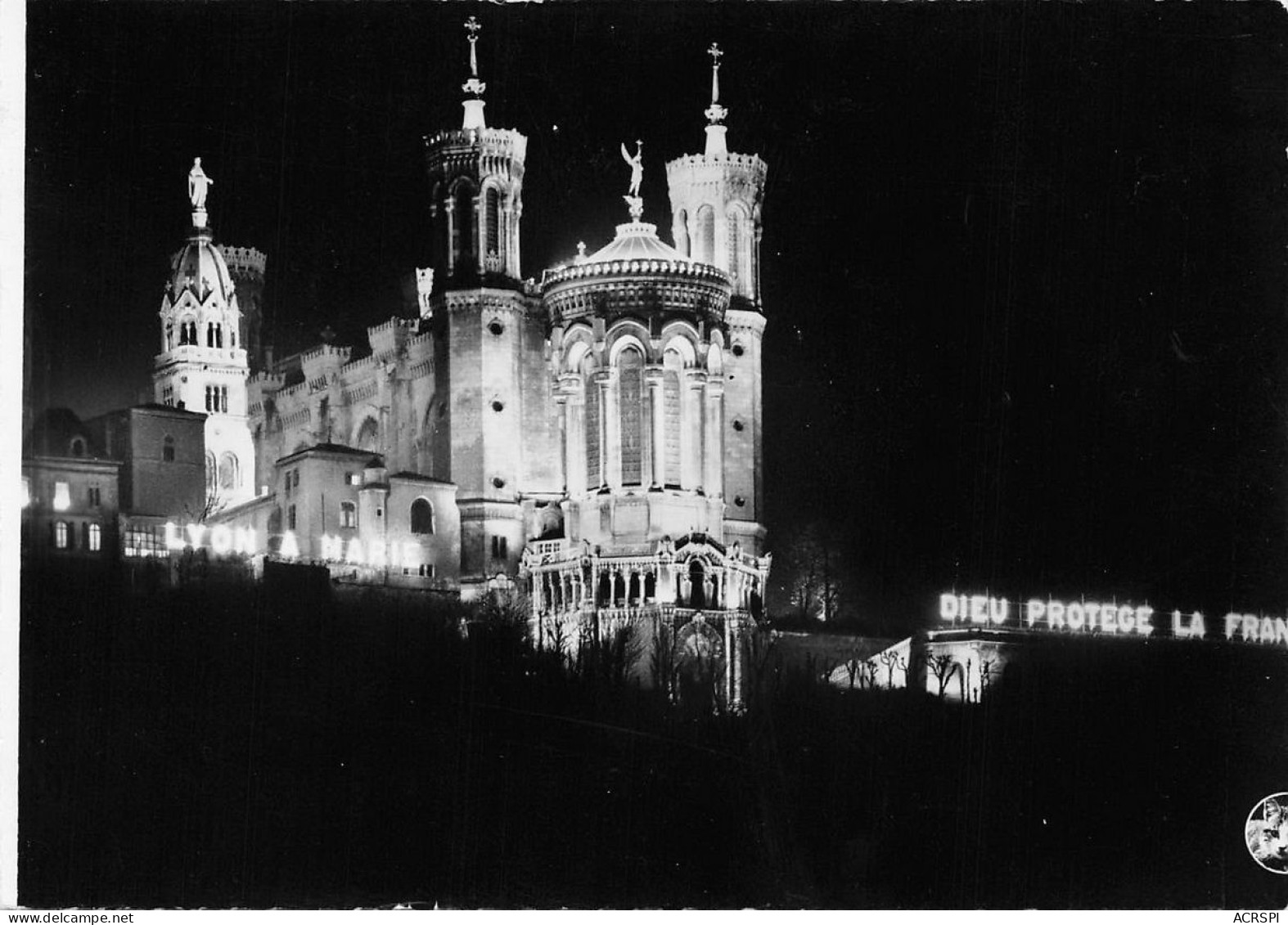 LYON Colline De Fourvière Basilique Notre Dame  8 Décembre Illumination  49 (scan Recto Verso)KEVREN0684 - Lyon 5