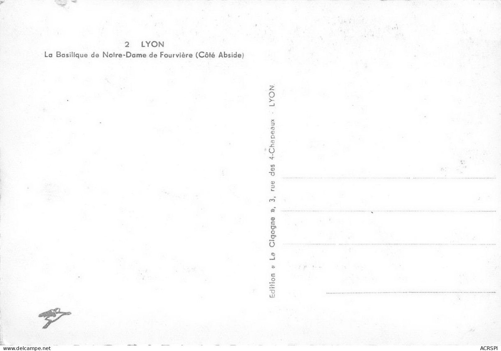 LYON Colline De Fourvière Basilique Notre Dame  Coté Abside  42 (scan Recto Verso)KEVREN0684 - Lyon 5