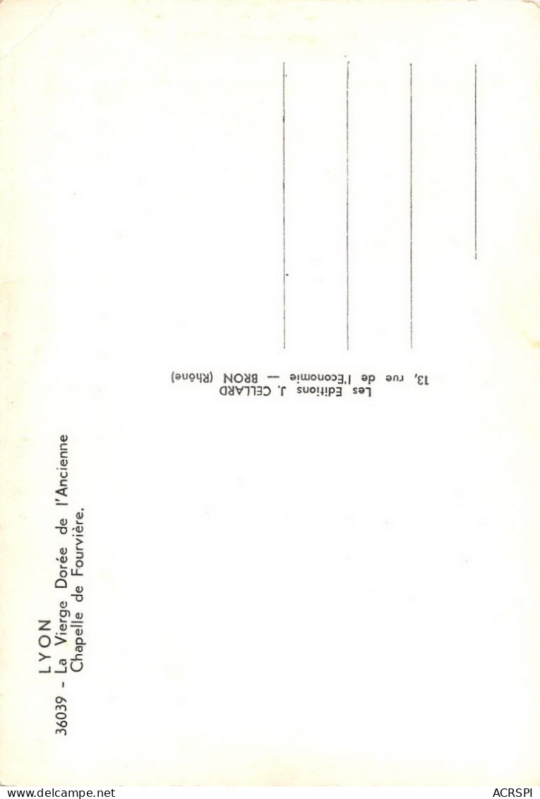 LYON  Notre Dame De Fourvière Ancienne Citadelle Et Basilique La Vierge Doré   32 (scan Recto Verso)KEVREN0684 - Lyon 5
