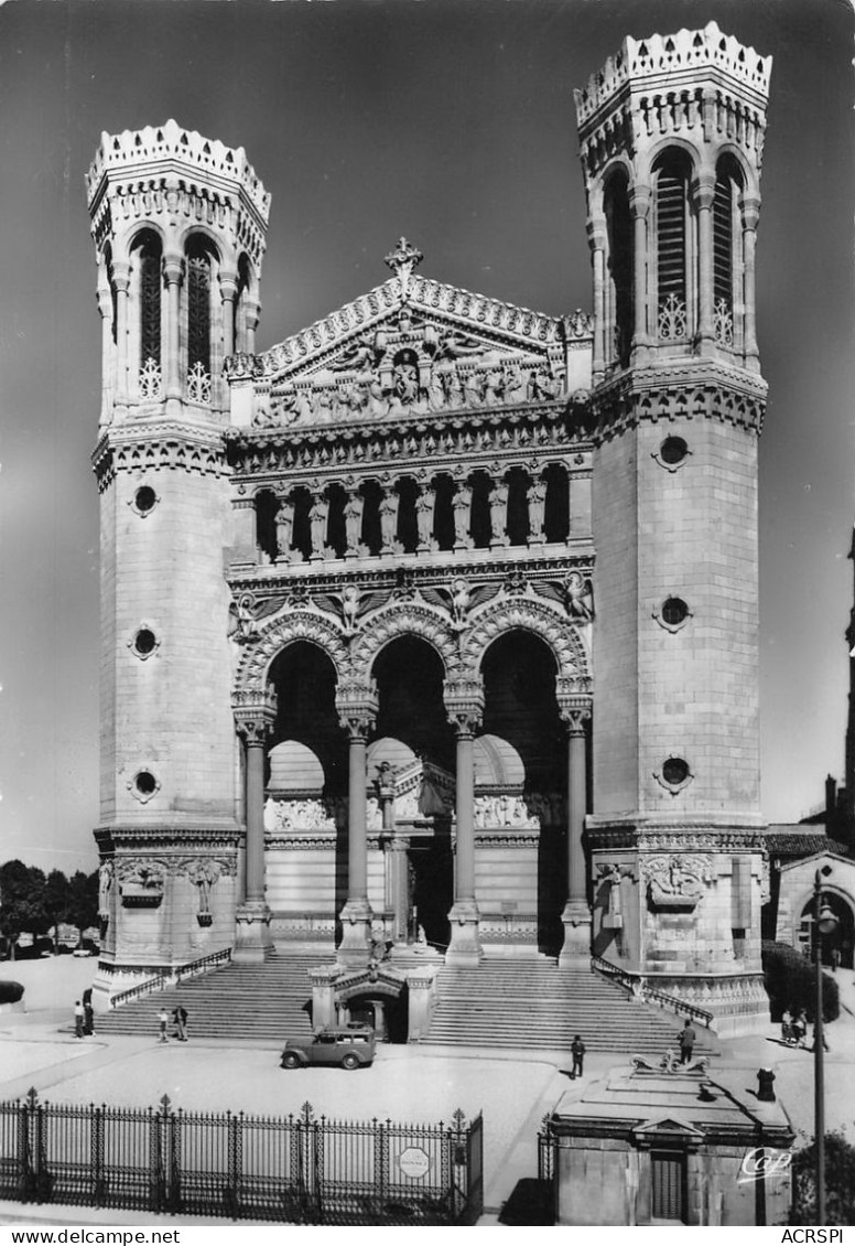 LYON  Notre Dame De Fourvière Ancienne Citadelle Et Basilique La Facade  28 (scan Recto Verso)KEVREN0684 - Lyon 5