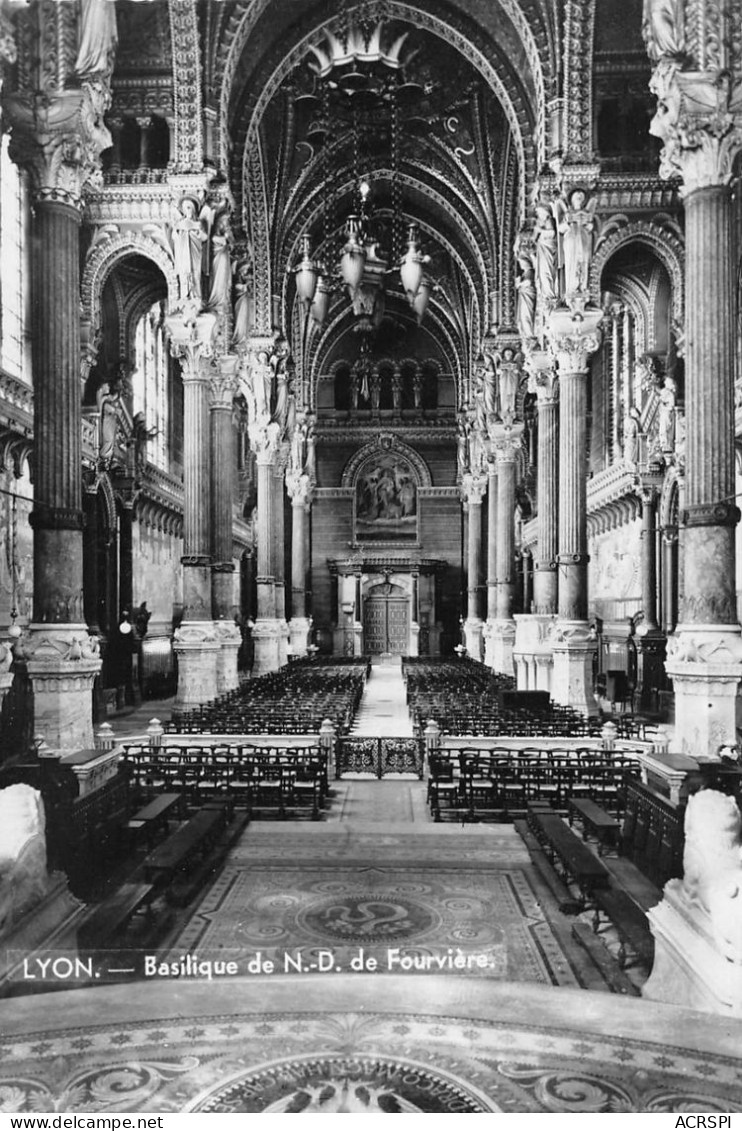 LYON  La Basilique  De Fourvière L'intérieur  5 (scan Recto Verso)KEVREN0684 - Lyon 5