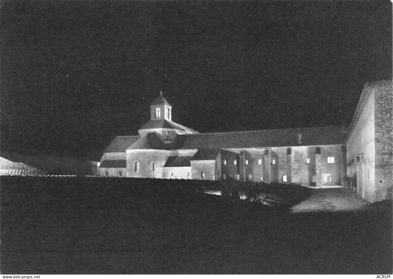 GORDES  Abbaye De Senanque Vue De Nuit  5 (scan Recto Verso)KEVREN0683 - Gordes