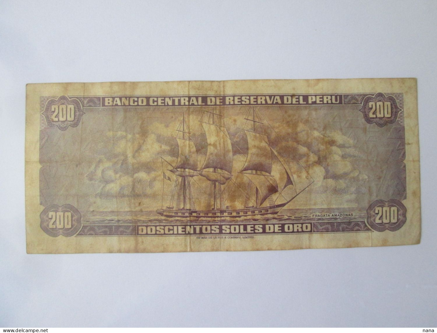 Peru 200 Soles De Oro 1974 Banknote,see Pictures - Perù