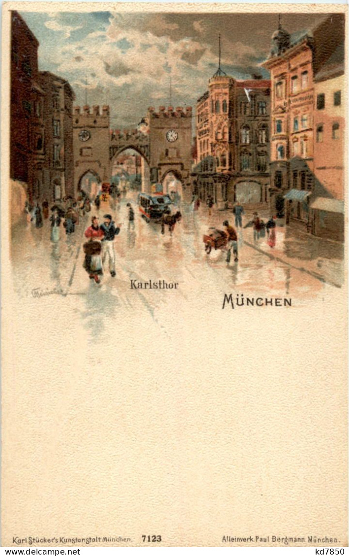 München - Karlsthor - Litho - Muenchen