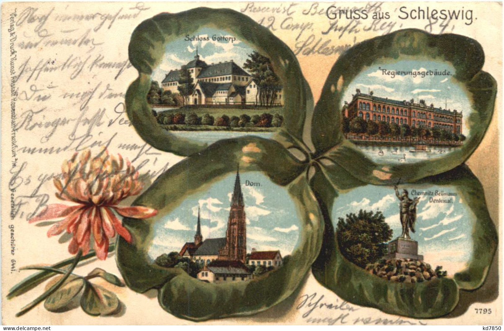 Gruss Aus Schleswig - Litho - Schleswig