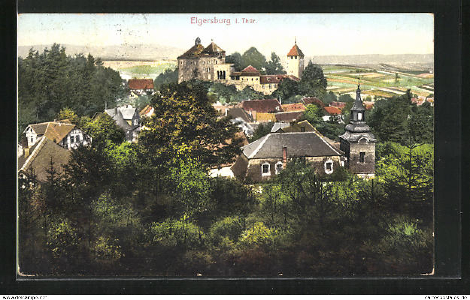 AK Elgersburg I. Thür., Blick Auf Die Burg  - Elgersburg