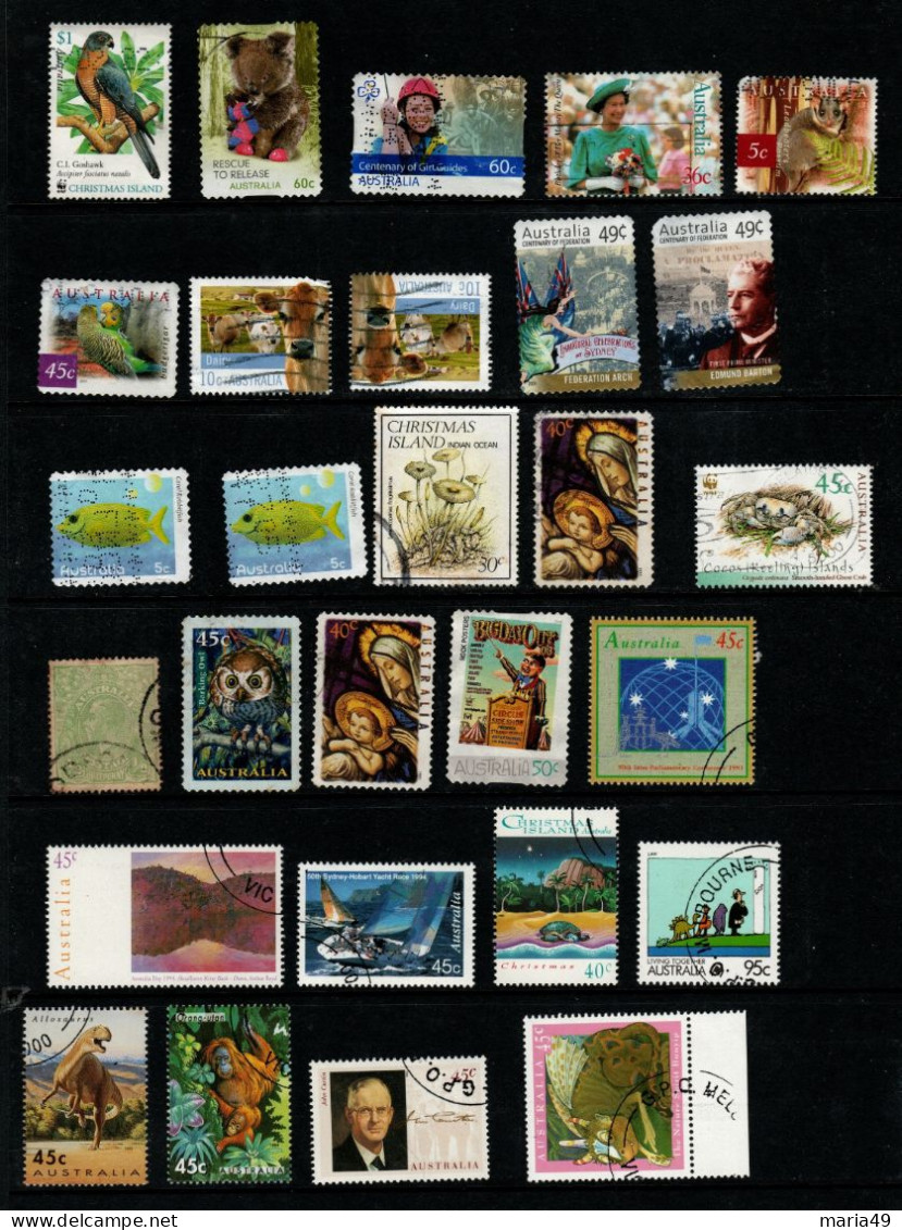 Australia  Used Lot 69 - Kilowaar (max. 999 Zegels)