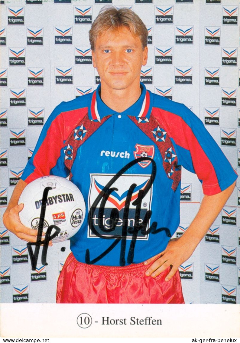 Fußball-Autogrammkarte AK Horst Steffen KFC Uerdingen 95-96 FC Bayer Krefeld Meerbusch Mönchengladbach MSV Duisburg - Autogramme