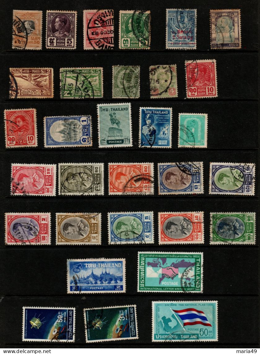 Thailand  Stamps   Used Lot 73 - Mezclas (max 999 Sellos)