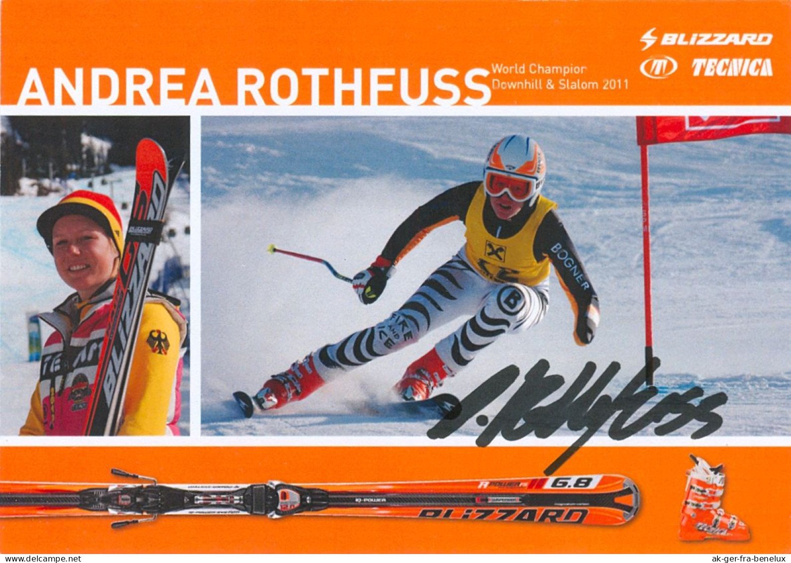 Autogramm Blizzard AK Ski Paralympics Andrea Rothfuss Freudenstadt Loßburg Im Schwarzwald  Mitteltal-Obertal Baiersbronn - Invierno