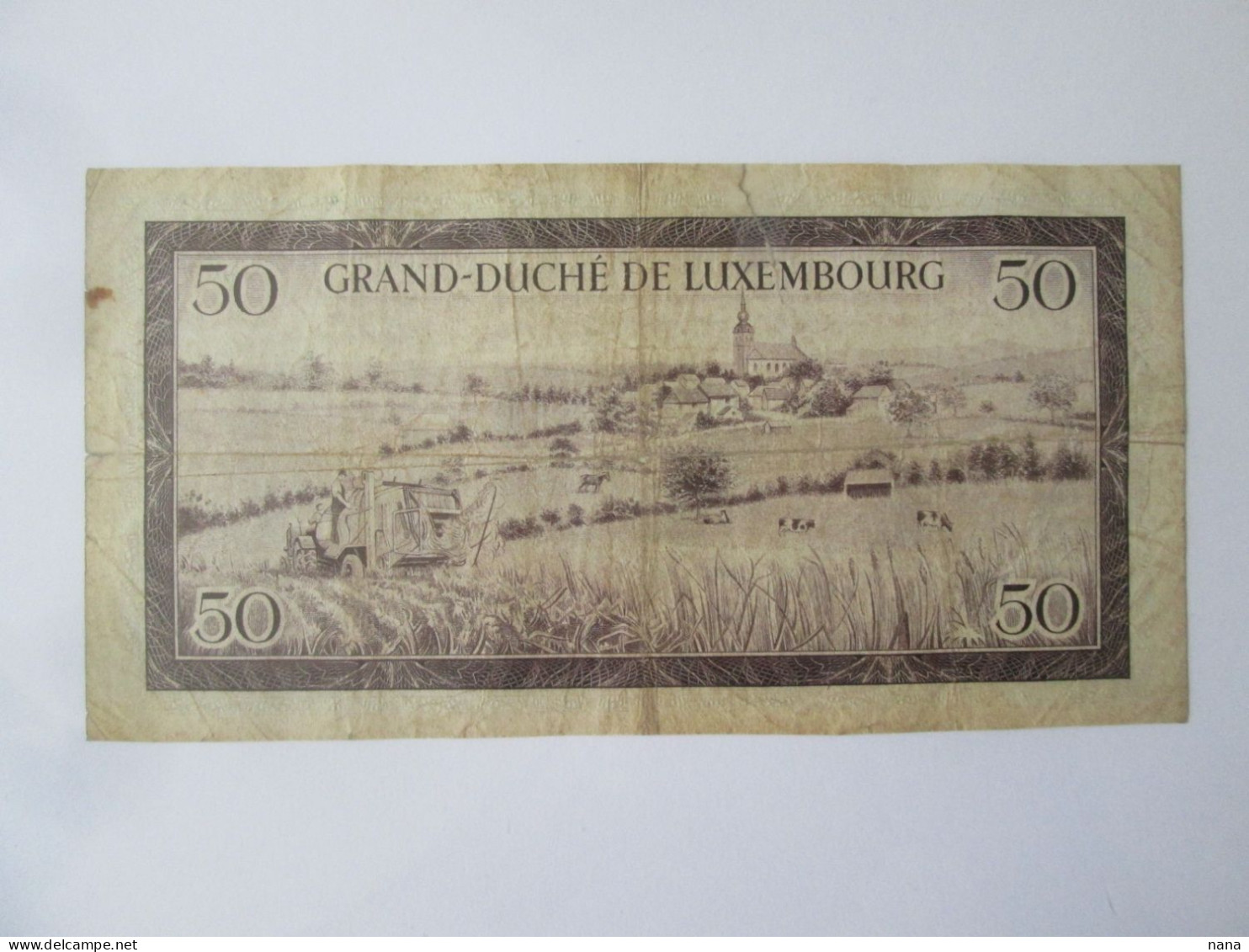 Luxembourg 50 Francs 1961 Banknote See Pictures - Luxembourg