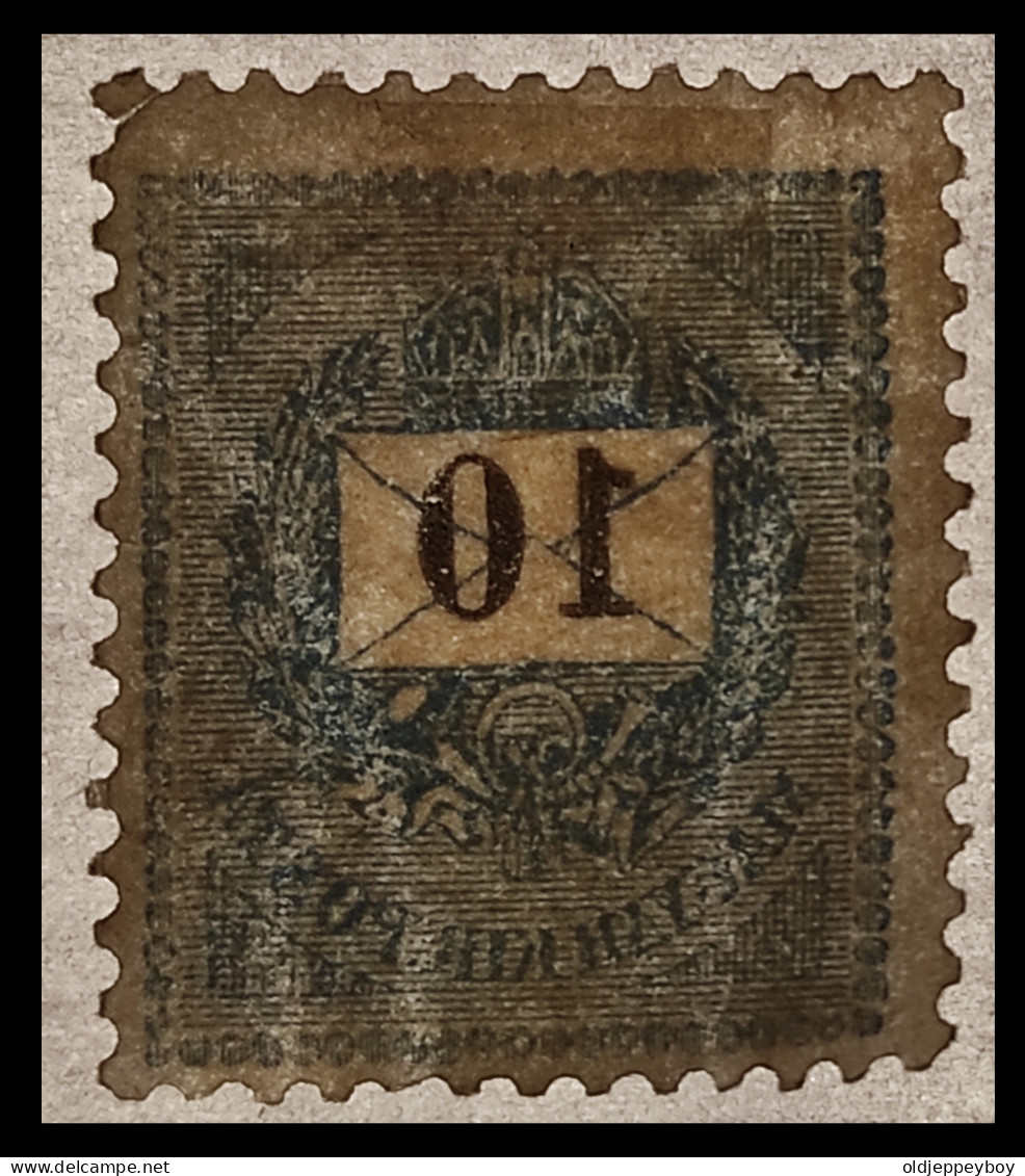 HONGRIE - HUNGARY - UNGARN / 1888 Typo. Perf. 12 X 11 1/2 WMK 135 CROWN IN CIRCLE MLH SCOTT 40b FULL GUM  10Kr + Value - Unused Stamps