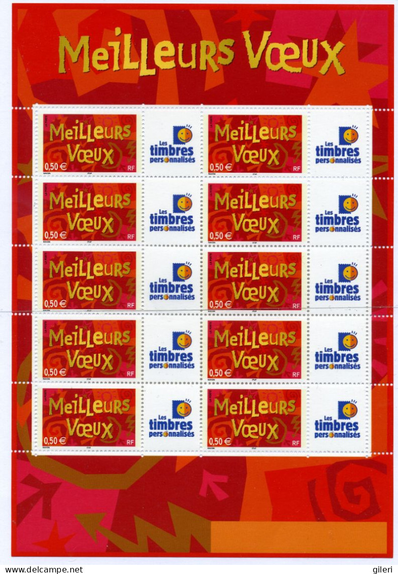 N 3623A Bloc De 10 Personnalisés - Unused Stamps