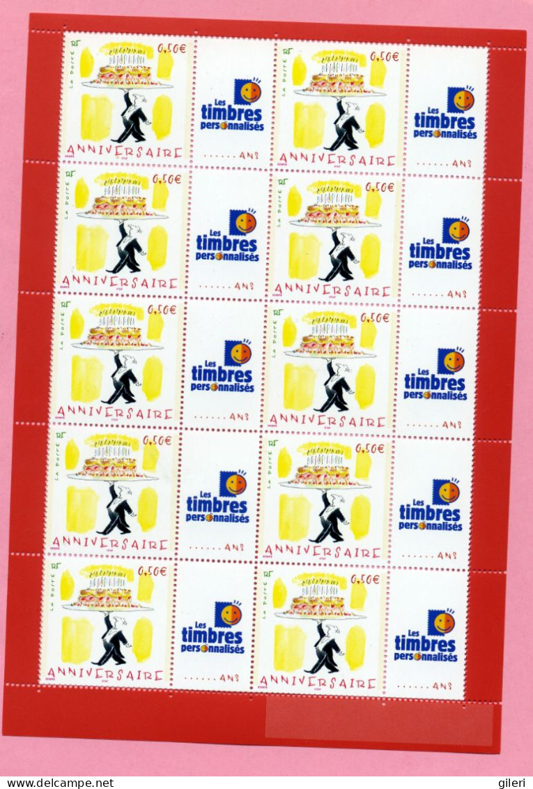 N3688A Bloc De 10 Personnalisés - Unused Stamps