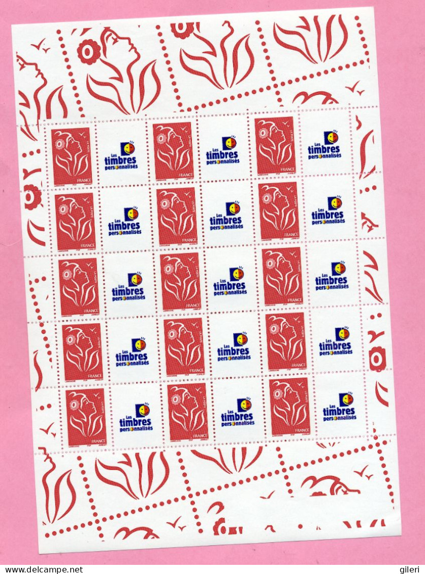 N 3741A Bloc Personnalisés - Unused Stamps