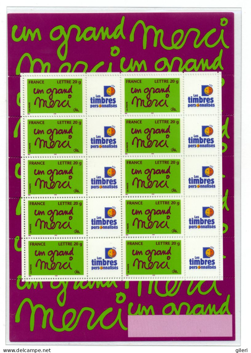 N 3761A Bloc De 10 Personnalisés - Unused Stamps