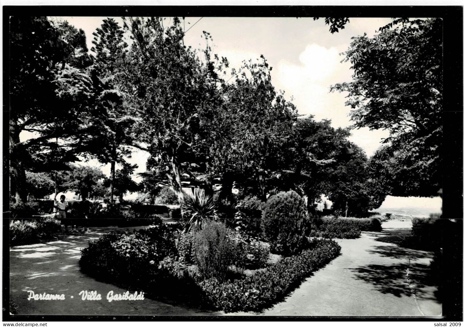 ITALIA ,cartolina Nuova Da "PARTANNA" (TP) ,villa Garibaldi ,qualita Ottima - Trapani