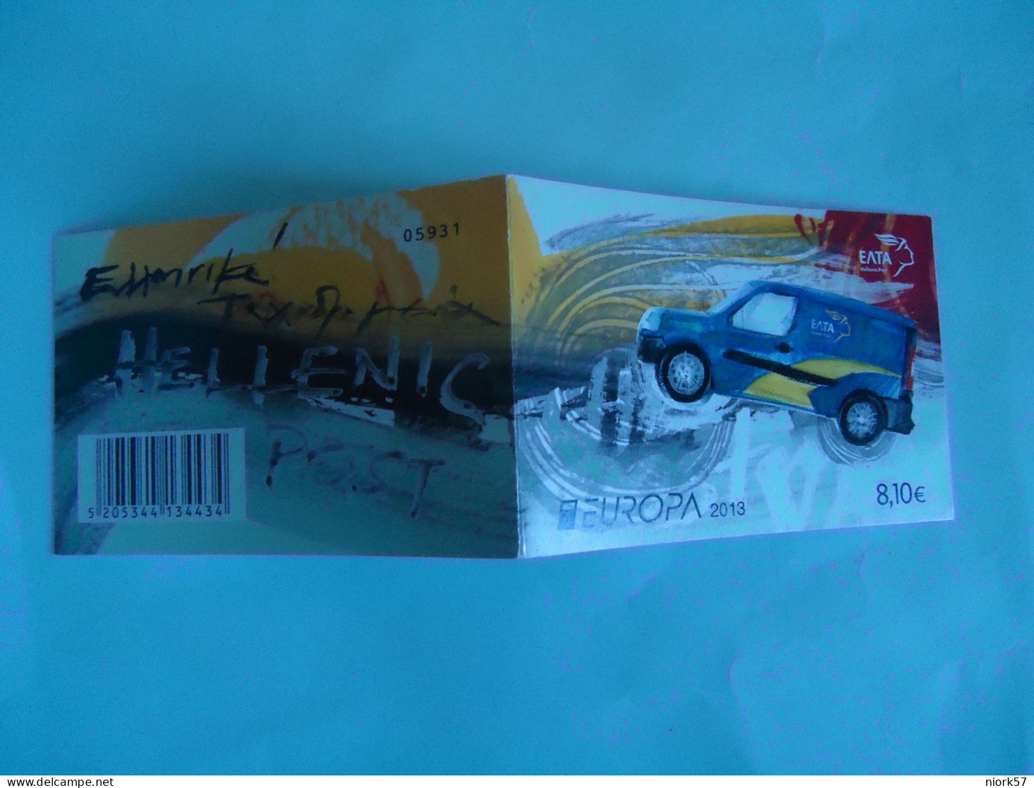 GREECE  EUROPA  2013  HORIZONTALLY IMPERFORATE BOOKLET BICKS CARS - 2013