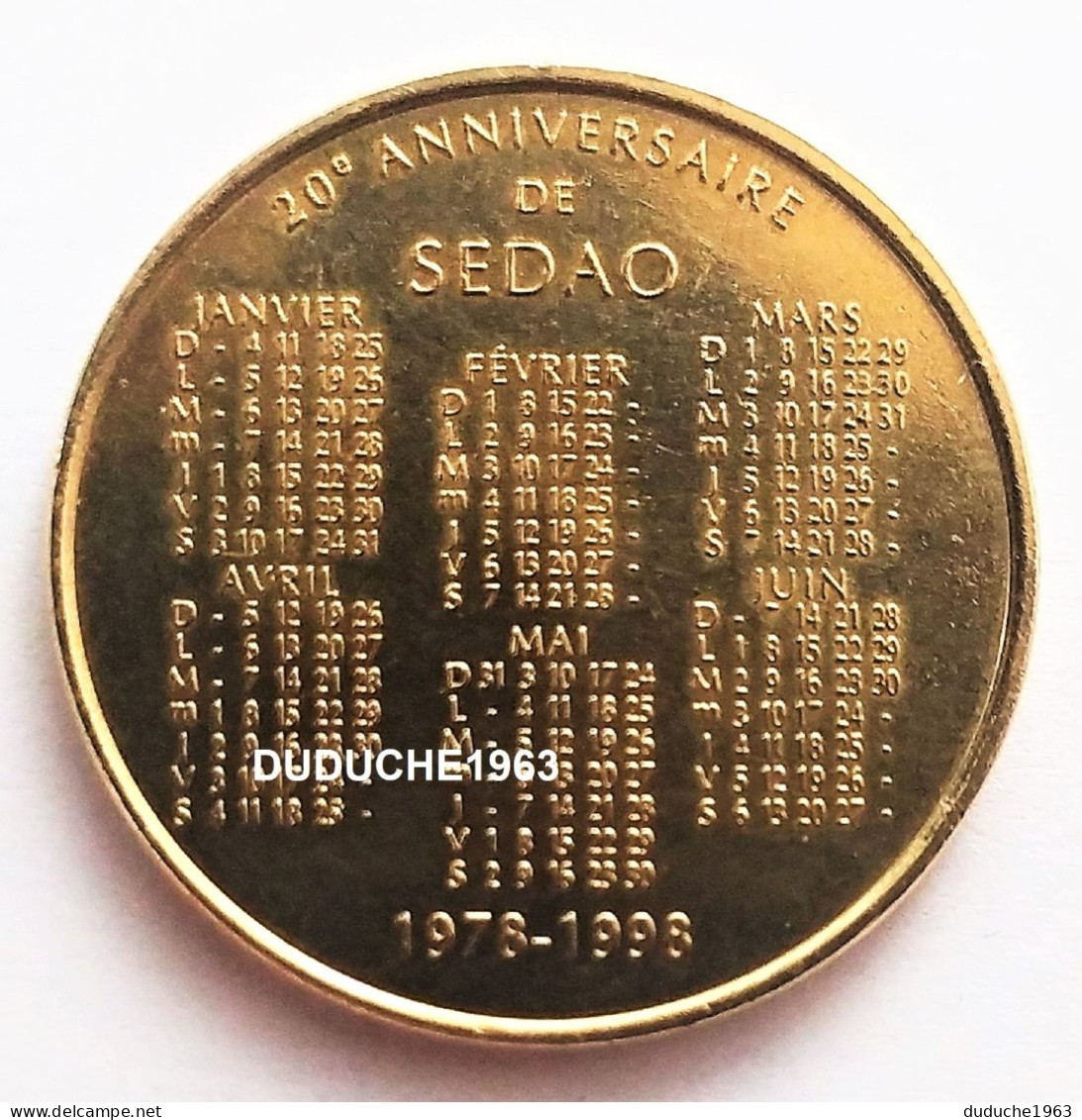 Monnaie De Paris 93.Aulnay Sous Bois - SEDAO 20 Ans 1998 - Ohne Datum
