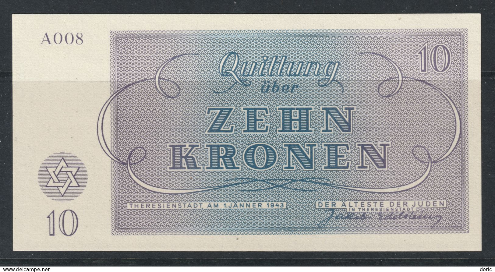 Poland Jewish WW2 I Think From Poland A 10Kr As New - Polen