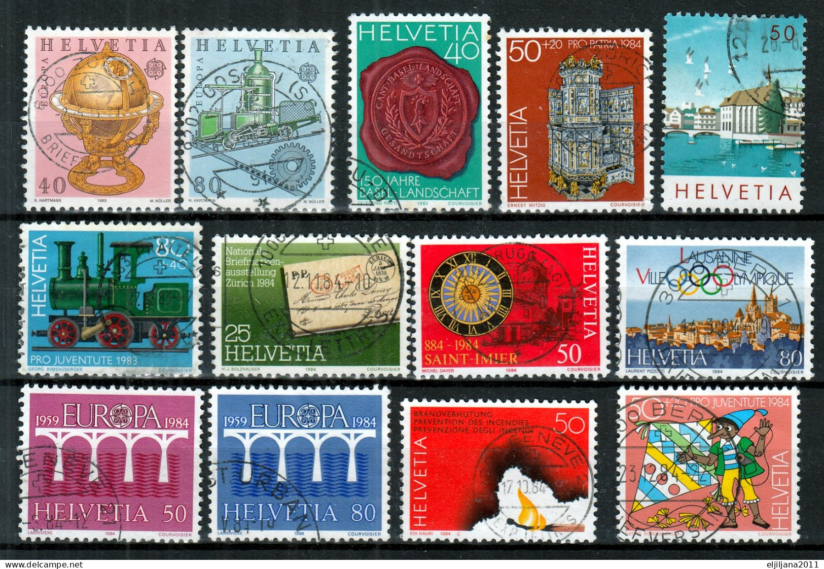 Switzerland / Helvetia / Schweiz / Suisse 1983 - 1984 ⁕ Nice Collection / Lot Of 29 Used Stamps - See All Scan - Oblitérés