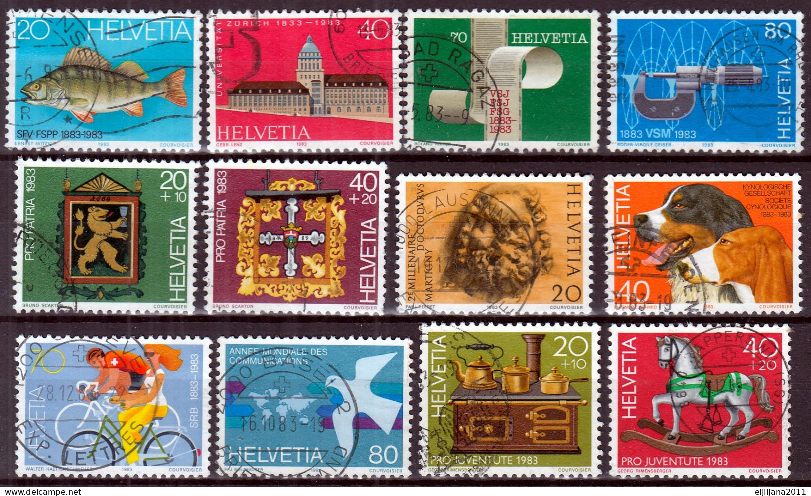 Switzerland / Helvetia / Schweiz / Suisse 1983 - 1984 ⁕ Nice Collection / Lot Of 29 Used Stamps - See All Scan - Gebruikt