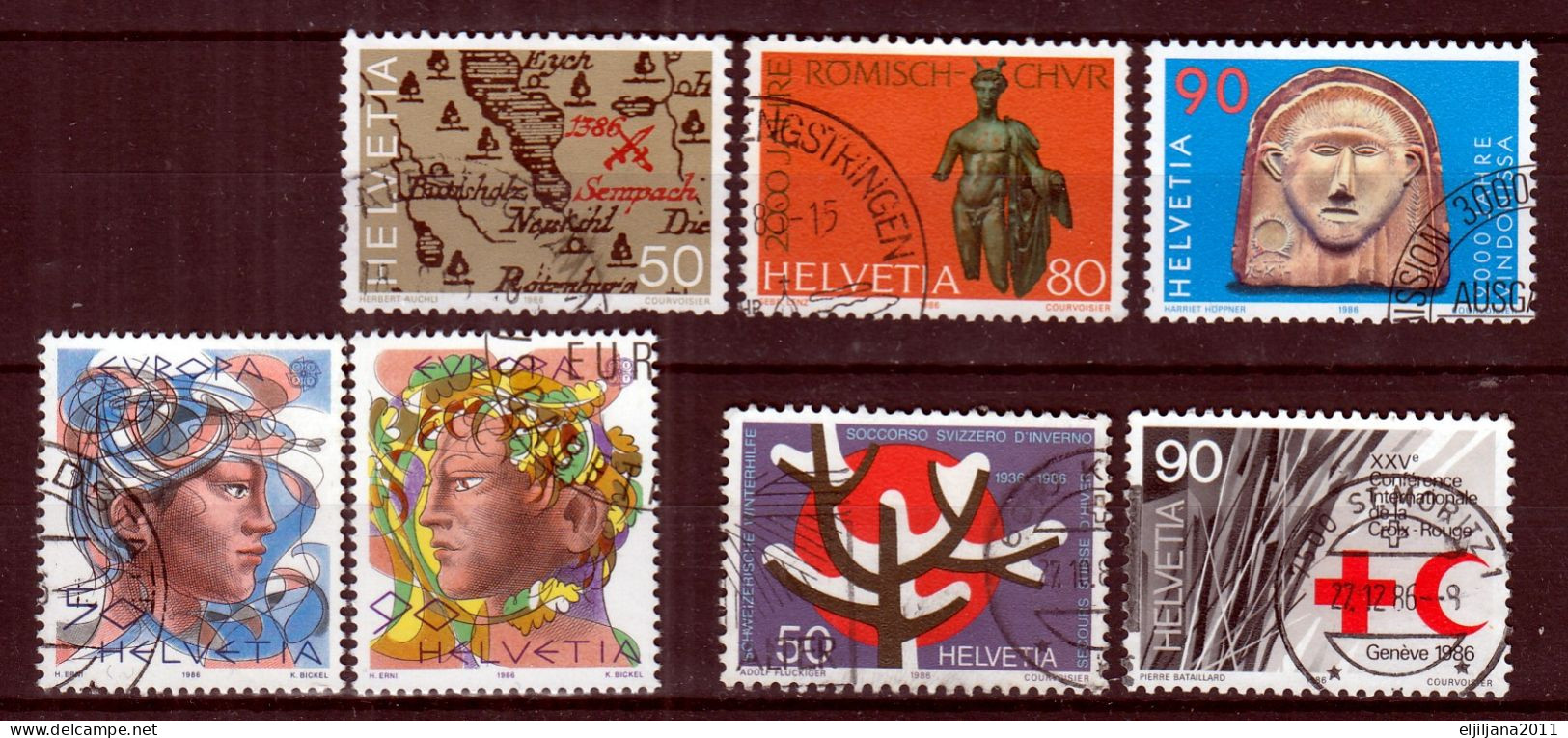 Switzerland / Helvetia / Schweiz / Suisse 1985 - 1986 ⁕ Nice Collection / Lot Of 20 Used Stamps - See All Scan - Usati