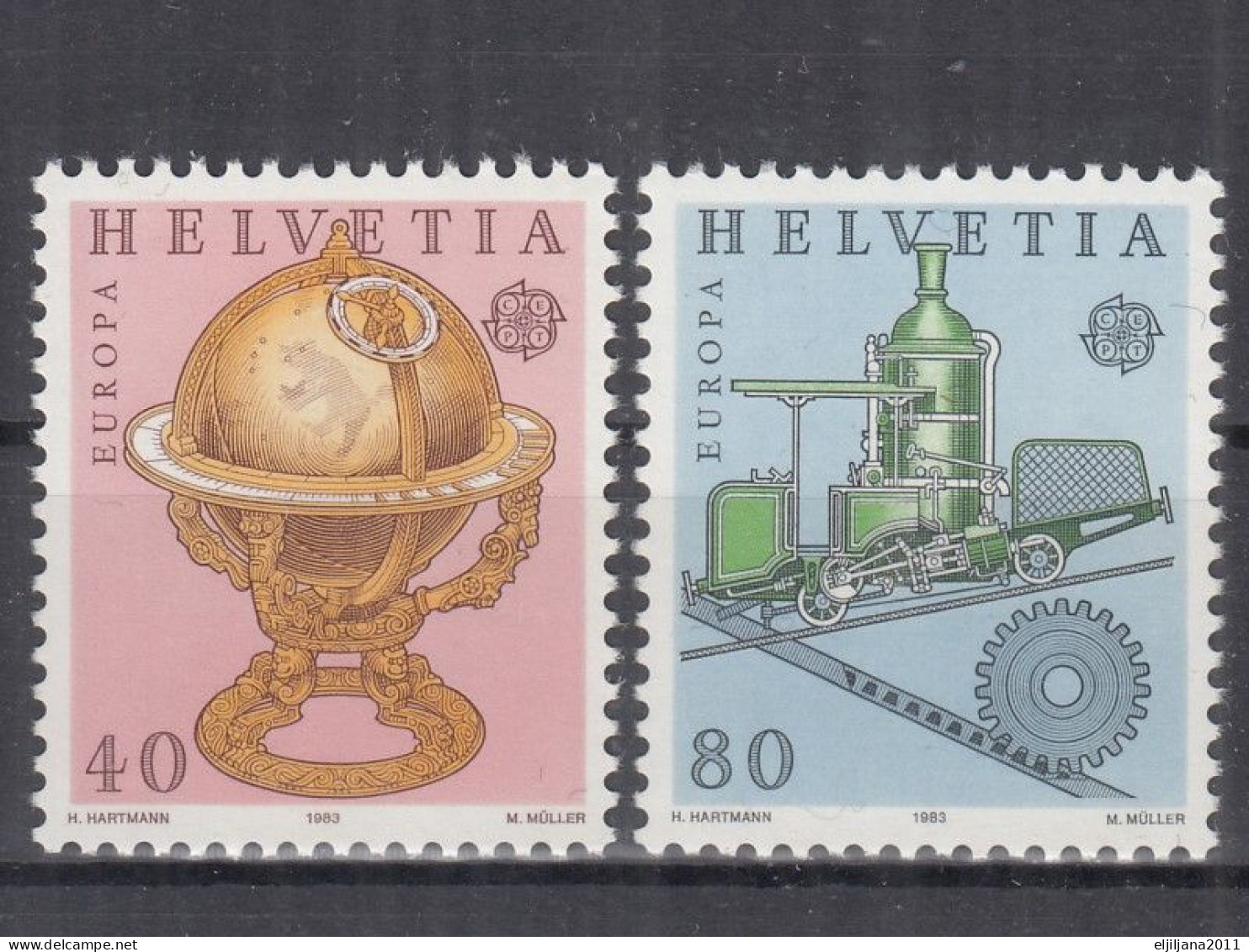 Switzerland / Helvetia / Schweiz / Suisse 1983 ⁕ Europa Cept Mi.1249-1250 ⁕ 2v MNH - Nuevos