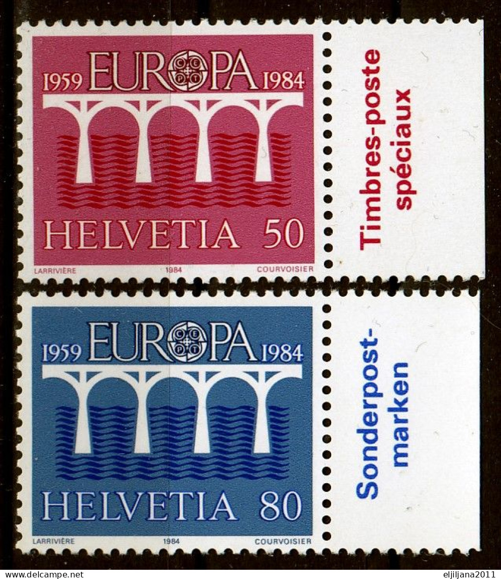 Switzerland / Helvetia / Schweiz / Suisse 1984 ⁕ Europa Cept Mi.1270-1271 ⁕ 2v MNH - Unused Stamps