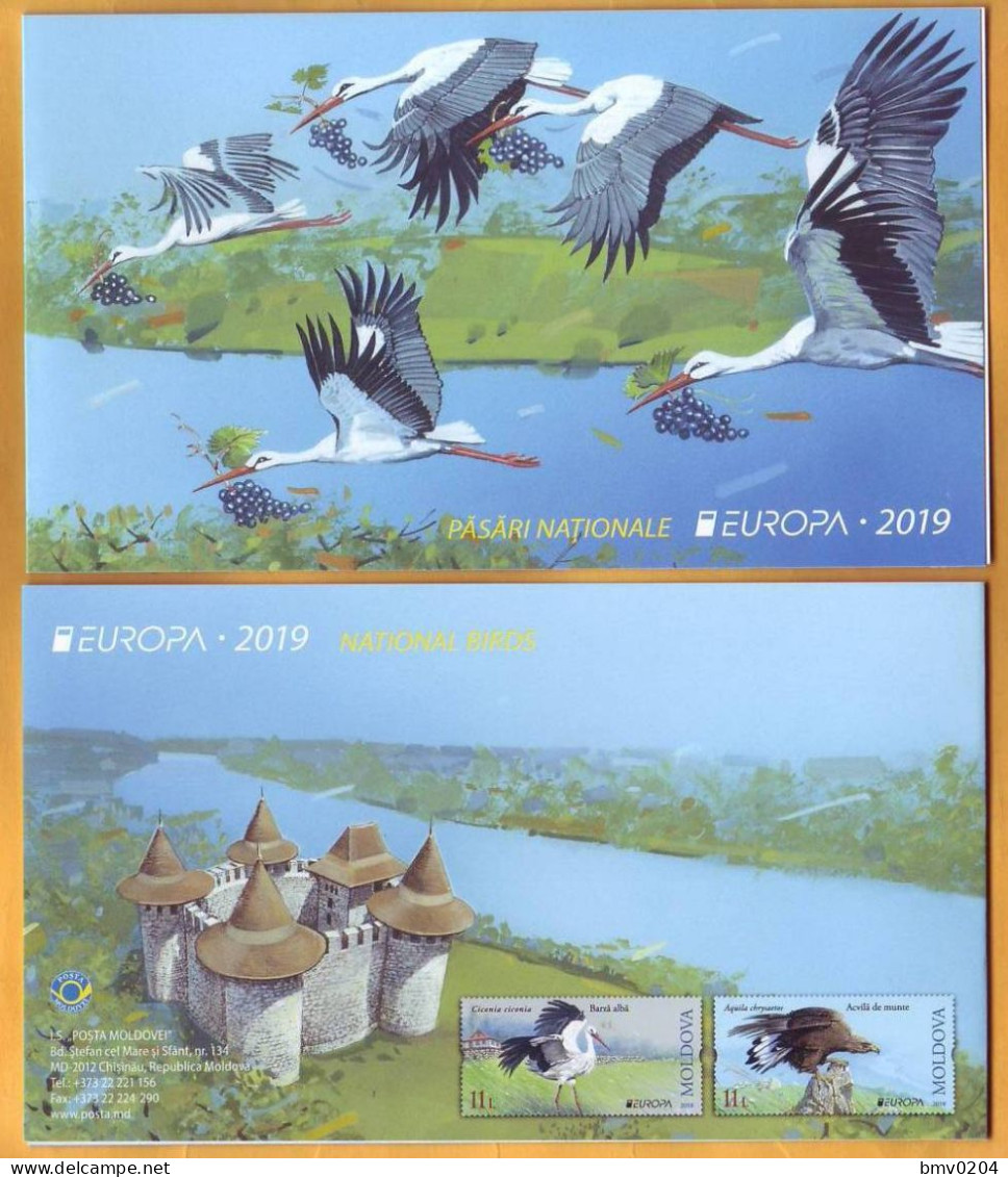 2019 Moldova Moldavie Booklet Europa-cept  Fauna, Birds, - 2019