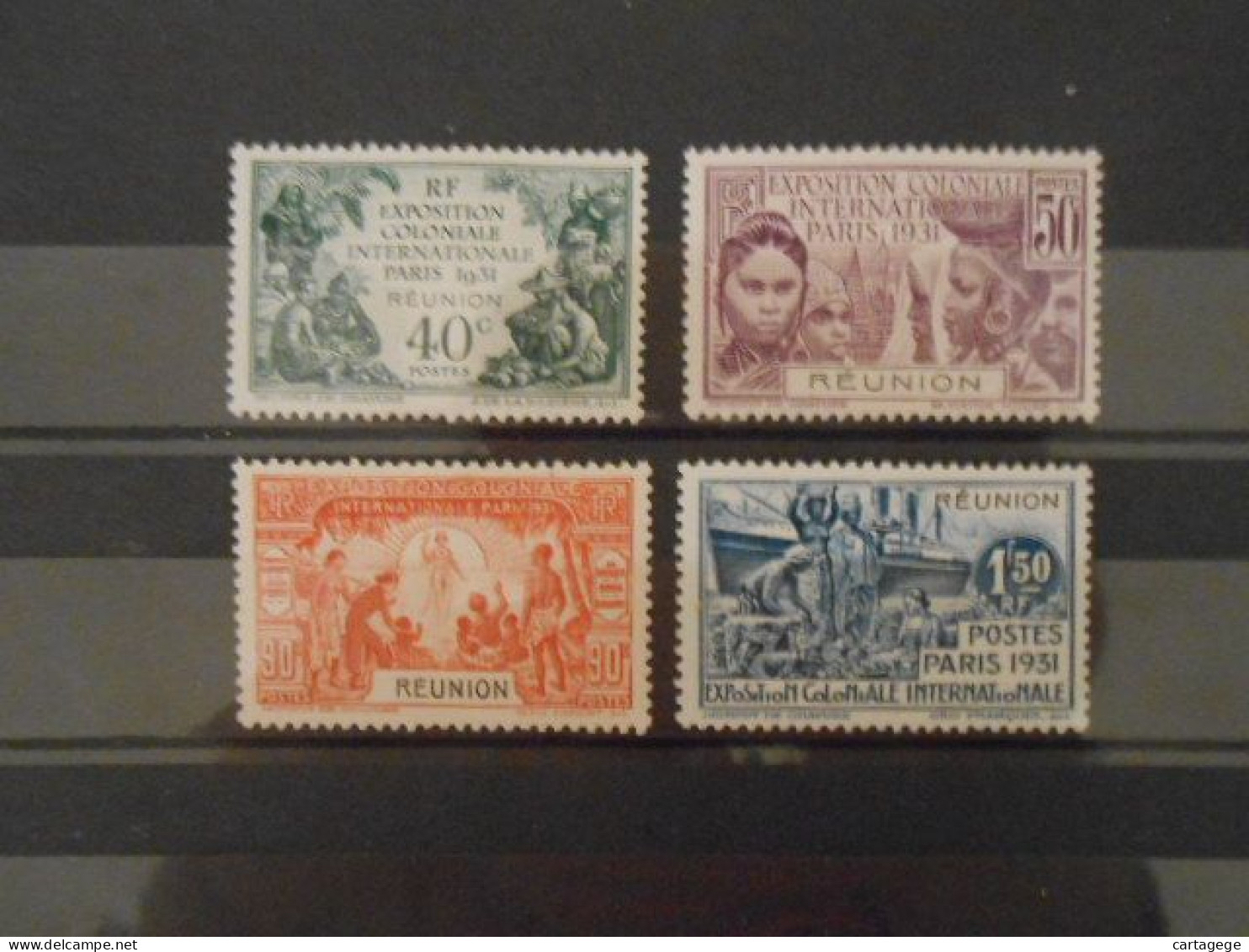 REUNION YT 119/122 EXPOSITION COLONIALE DE PARIS* - Unused Stamps