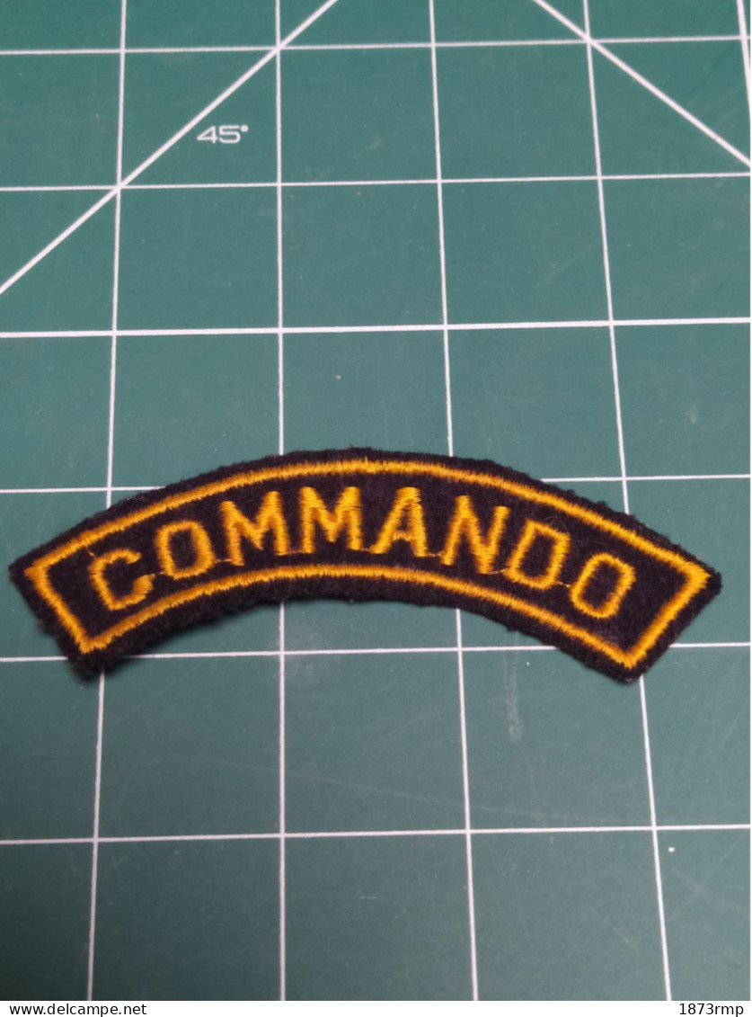 COMMANDO, BANANE PATCH D'EPAULE, PERIODE ALGERIE POSSIBLE - Patches