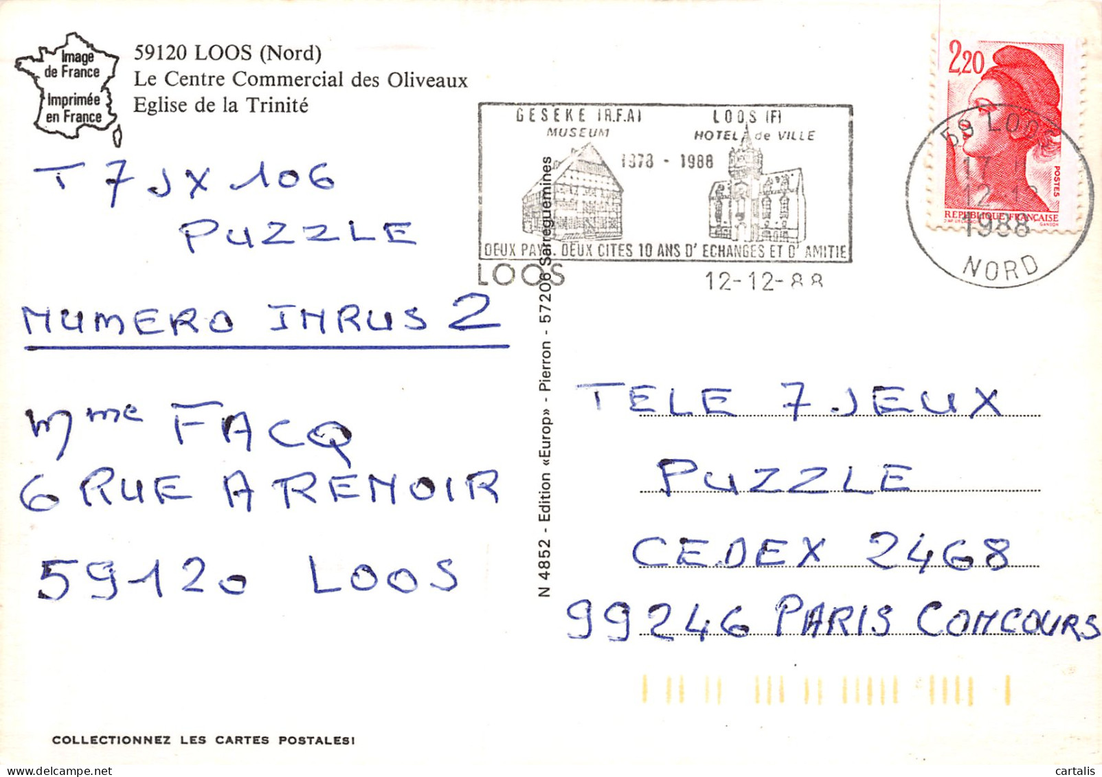 59-LOOS-N°3749-B/0323 - Loos Les Lille