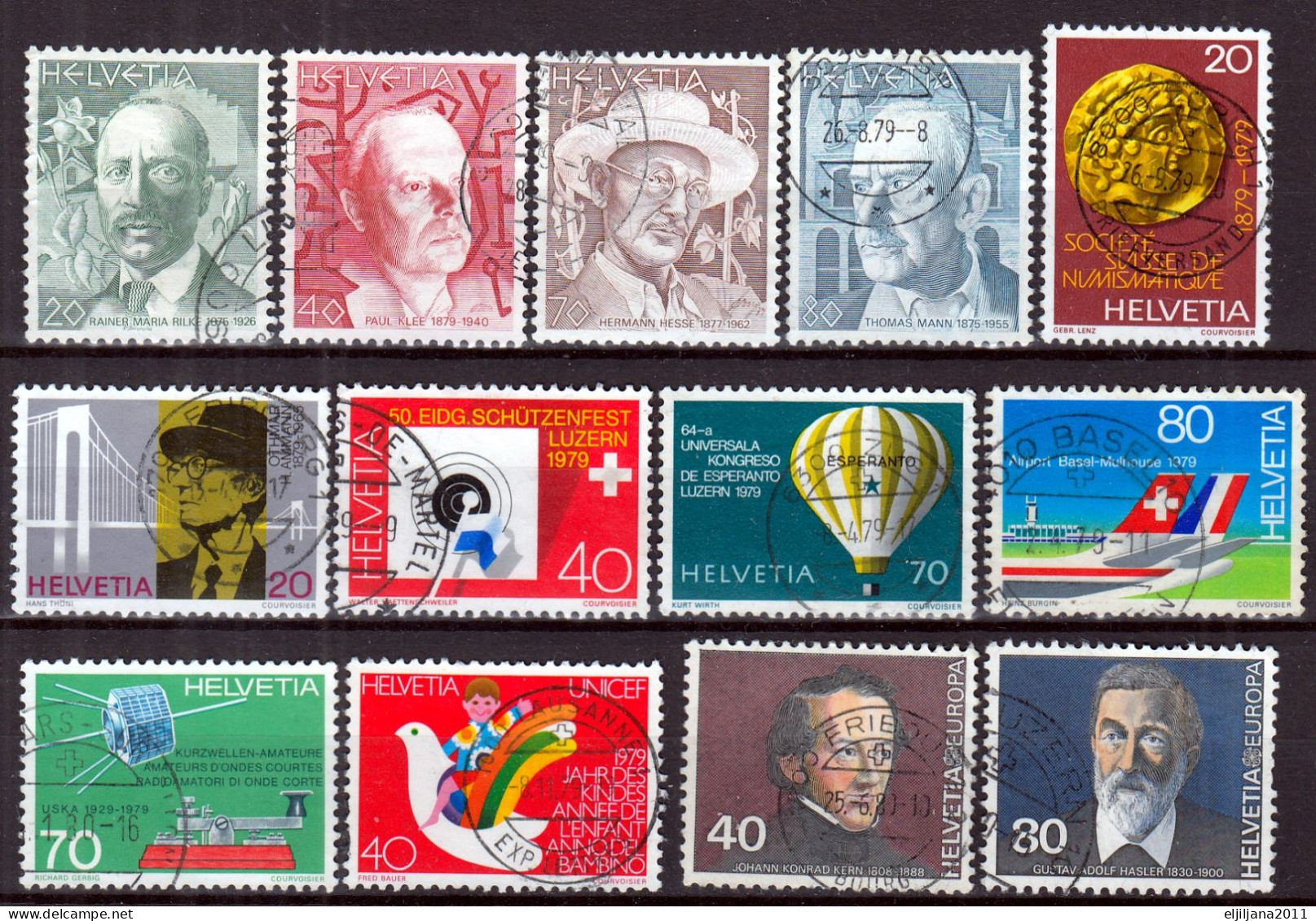 Switzerland / Helvetia / Schweiz / Suisse 1979 - 1980 ⁕ Nice Collection / Lot Of 32 Used Stamps - See All Scan - Used Stamps