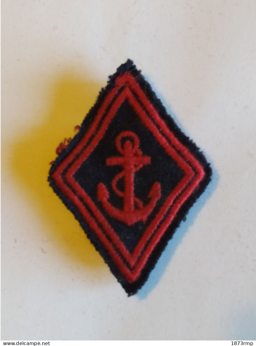 ECUSSON LOSANGE DE BRAS MOD 45, TROUPES COLONIALES, TROUPES DE MARINE, (1) - Patches