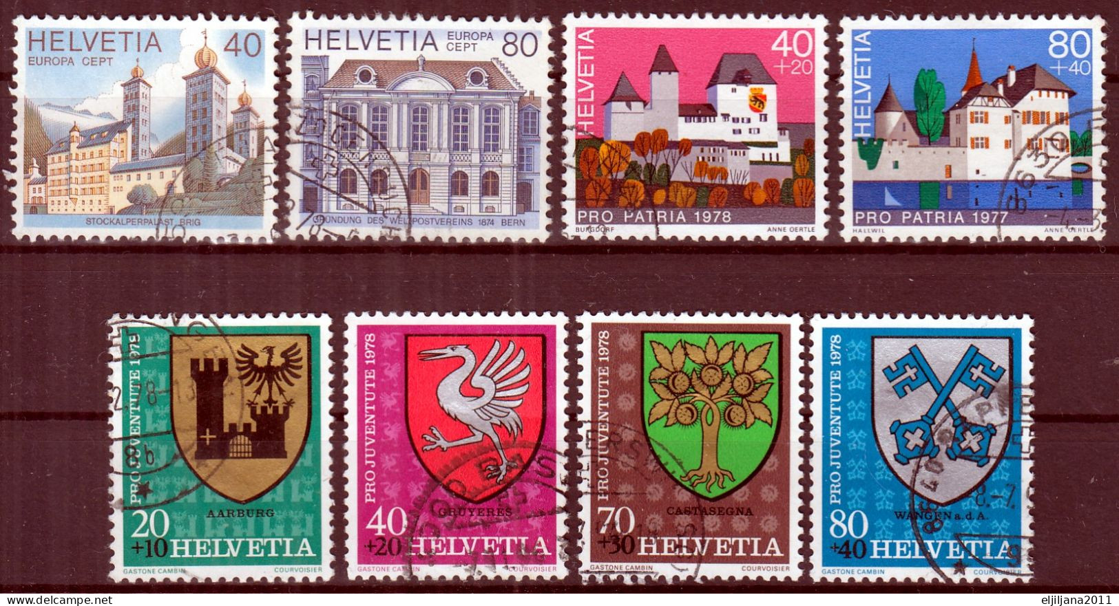 Switzerland / Helvetia / Schweiz / Suisse 1978 ⁕ Nice Collection / Lot Of 20 Used Stamps - See All Scan - Gebraucht