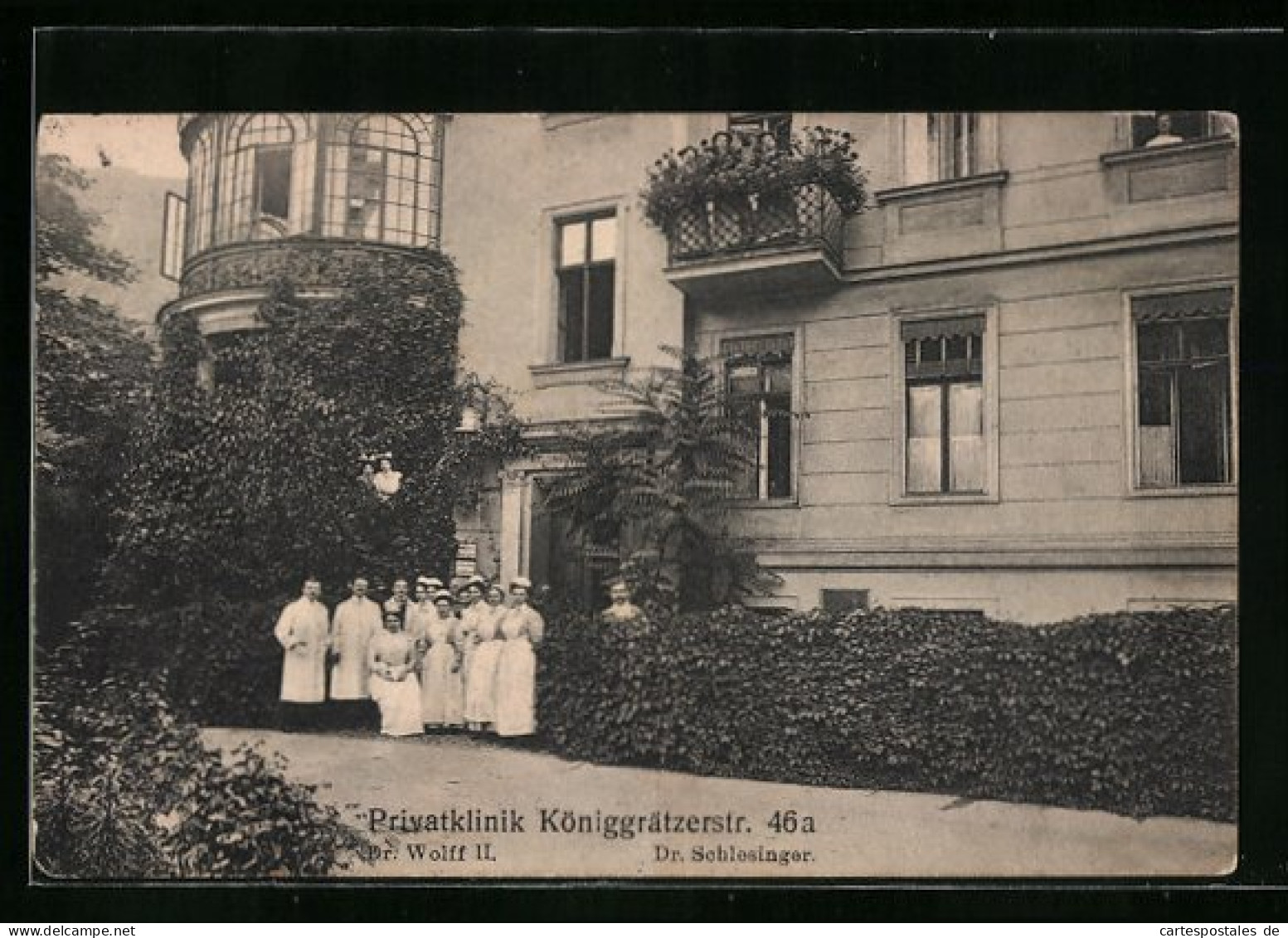 AK Berlin, Privatklinik Königgrätzerstrasse 46 A, Dr. Wolff U. Dr. Schlesinger  - Kreuzberg