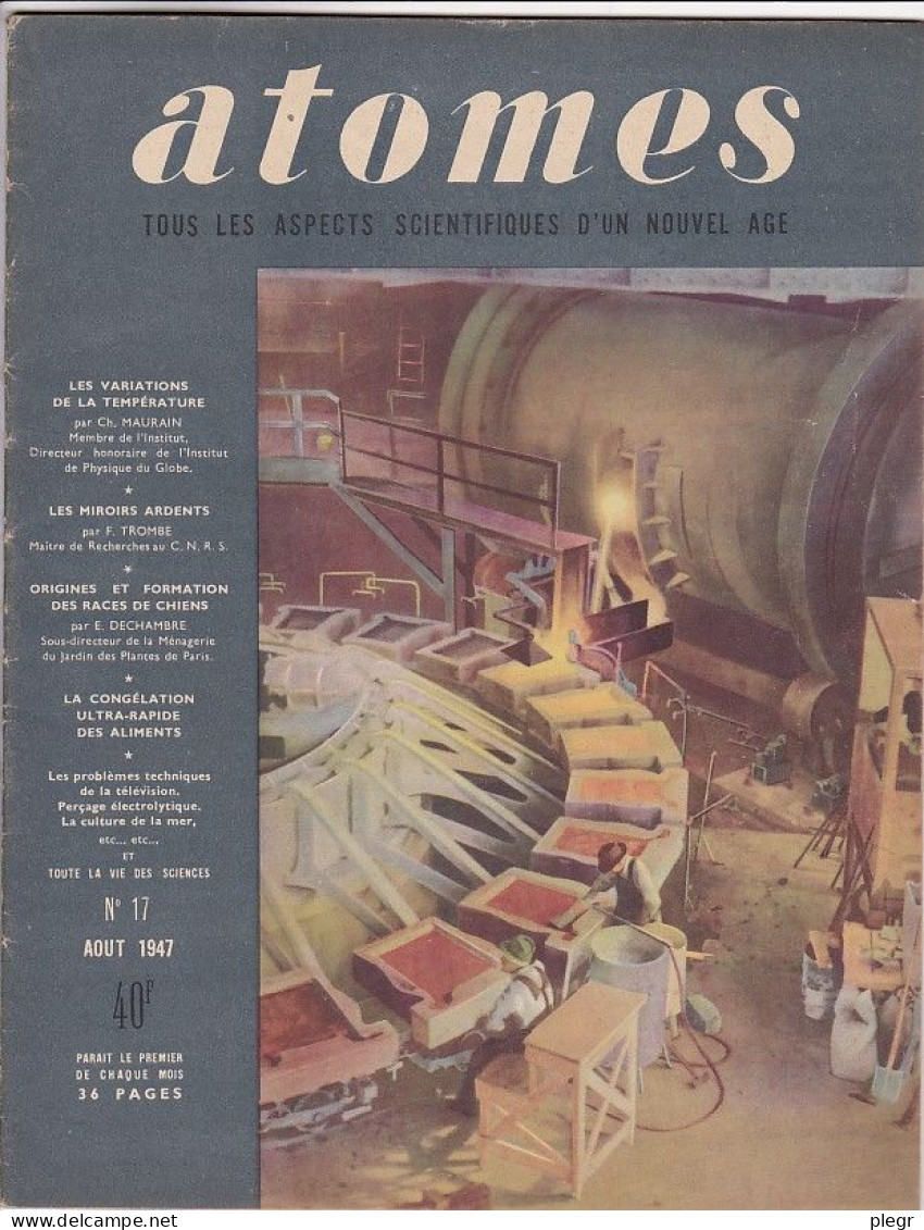 0-ATOMES - N°17 (AOUT 1947) - Sciences