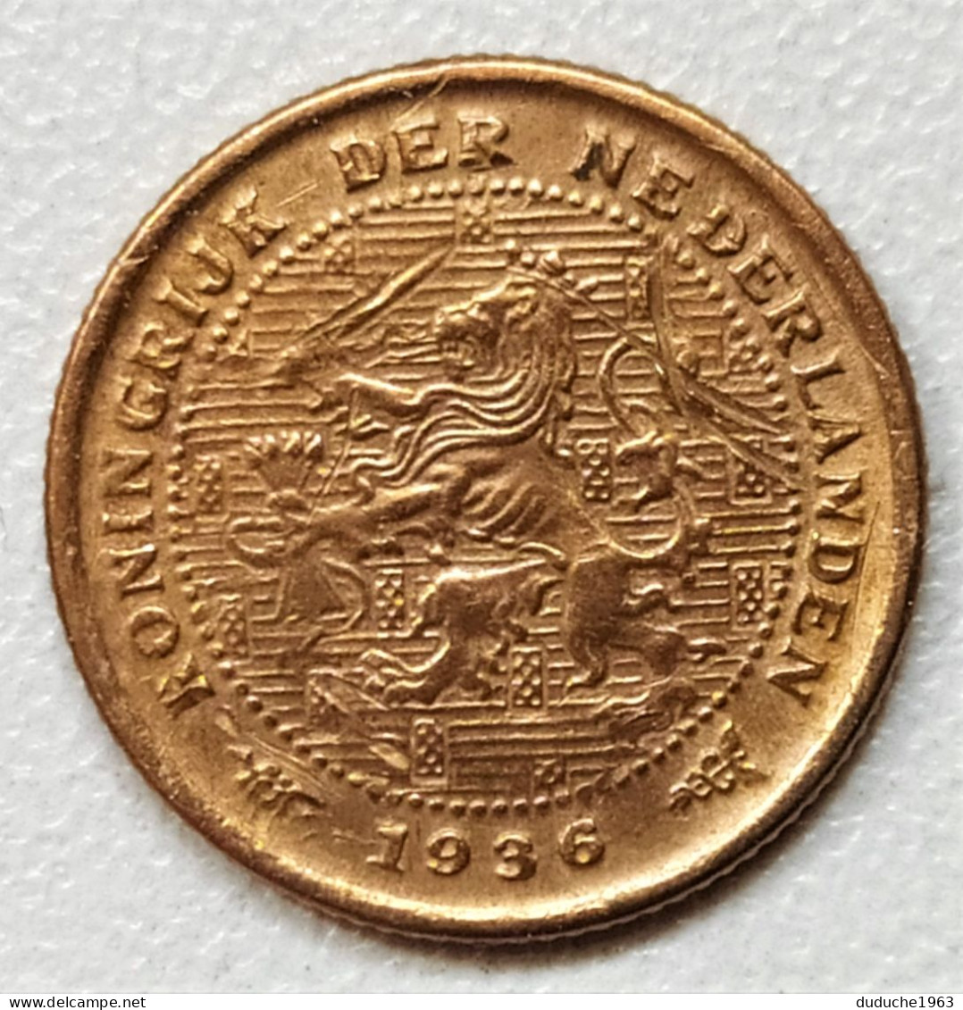 Pays-Bas - 1/2 Cent 1936 - 0.5 Centavos