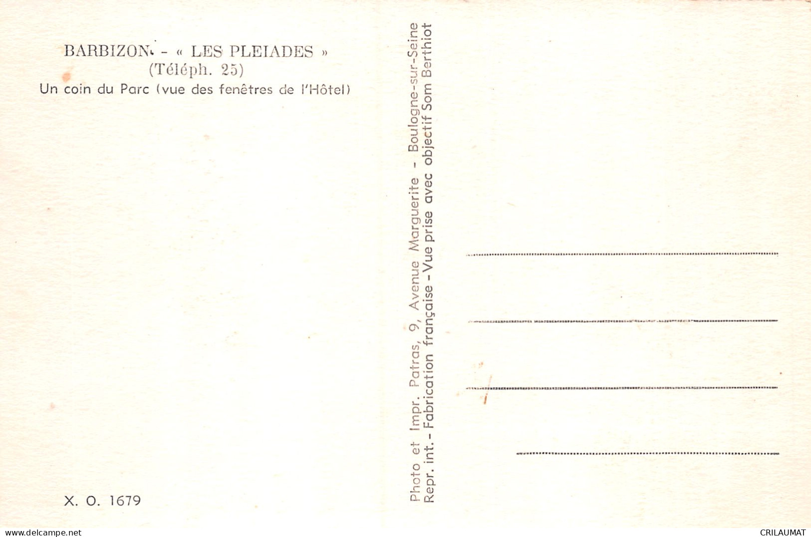 77-BARBIZON-N°LP5000-F/0337 - Barbizon