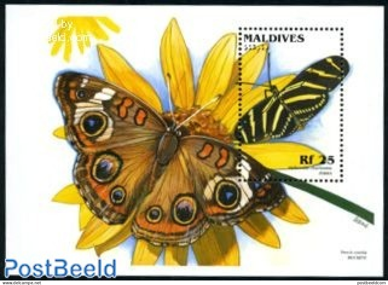 Maldives 1996 Stamp Out Of Set, Mint NH, Nature - Butterflies - Maldive (1965-...)