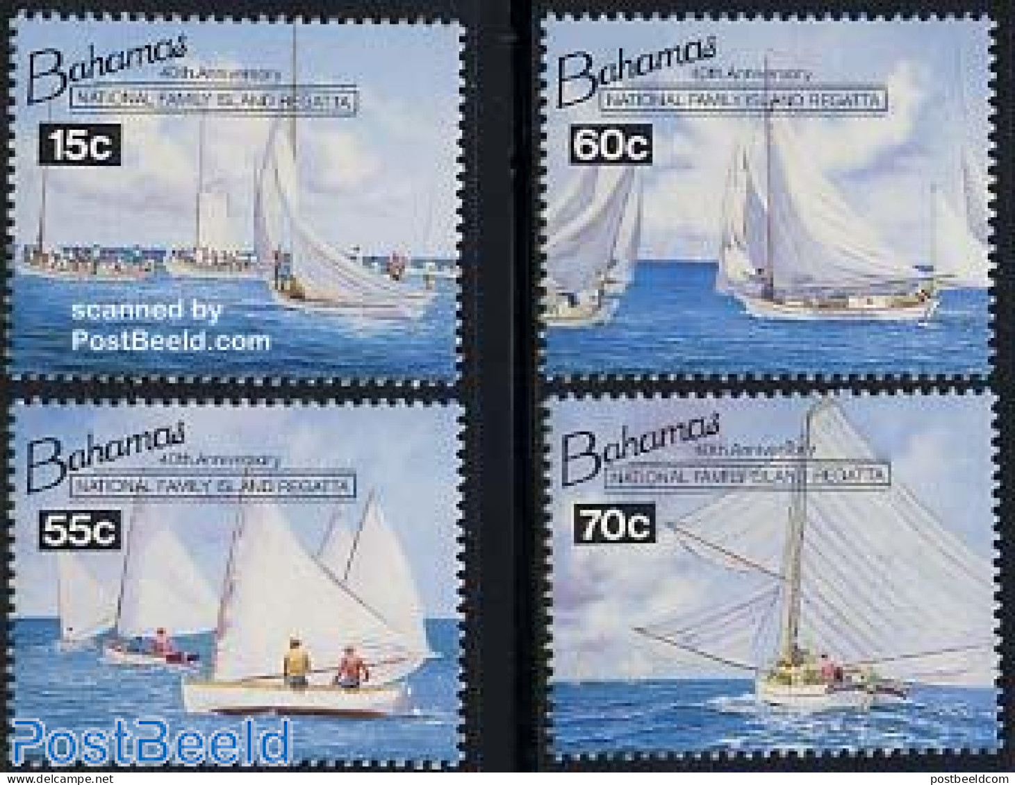 Bahamas 1994 Regatta 4v, Mint NH, Sport - Transport - Sailing - Ships And Boats - Voile